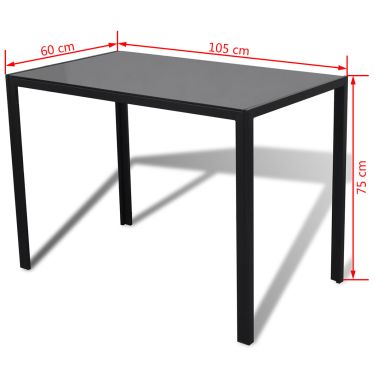 Handla Matbordsset med 4 vita stolar + 1 modernt designat bord