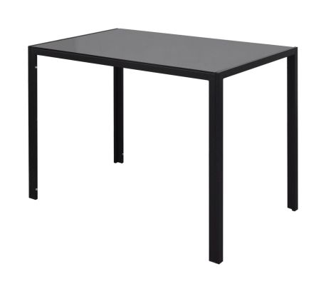 Matbordsset med 4 vita stolar + 1 modernt designat bord