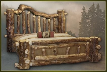 Brand New Majestic Rustic Furniture Aspen Log Bed in 2019 | Products