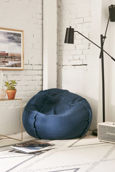 Exposed Seam Bean Bag Chair in 2019 | SEATING | Bean bag chair, Bean