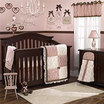 CoCaLo Daniella 8 Piece Crib Bedding Set, Pink