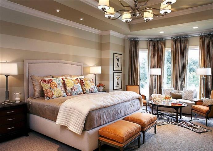 25 sätt att dekorera sovrumsväggar med randar - Gör ditt bästa hem
