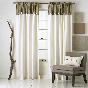 I like the idea of these 'bicolor curtains', but none of the color