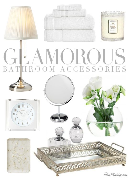 Glamorous bathroom accessories | decoration | Badrum, Hem inredning