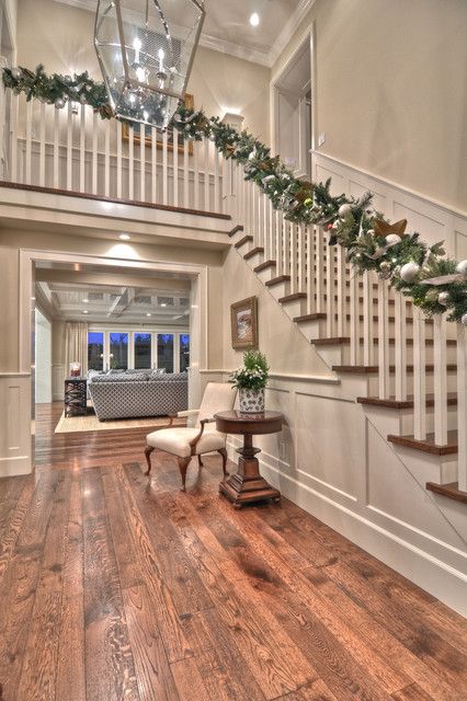 Harbor View traditional staircase | new room | Christmas staircase