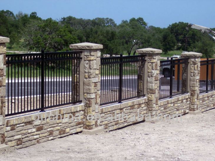 Patenterade staket mönster lätt staket Installation metall trädgård