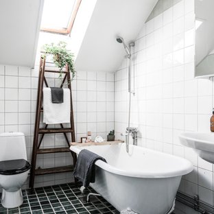 Foton och badrumsinspiration för badrum, med vita väggar