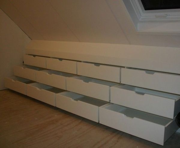 Bank of drawers built into the eaves by kelly.meli | Attic | Loft