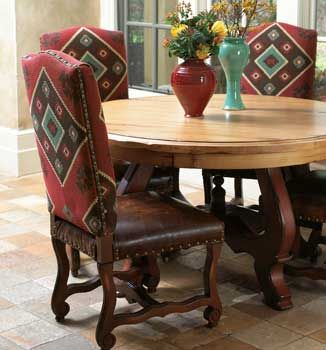 Love the fabric mixed with leather.. | Western / Southwest