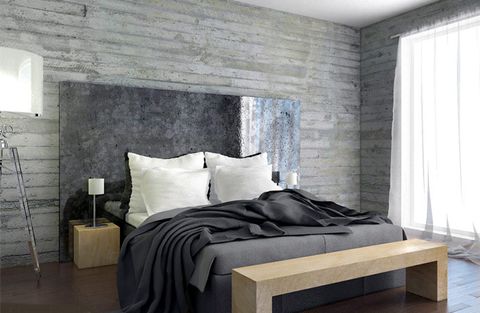 15 fantastiska sovrum inredda med betong