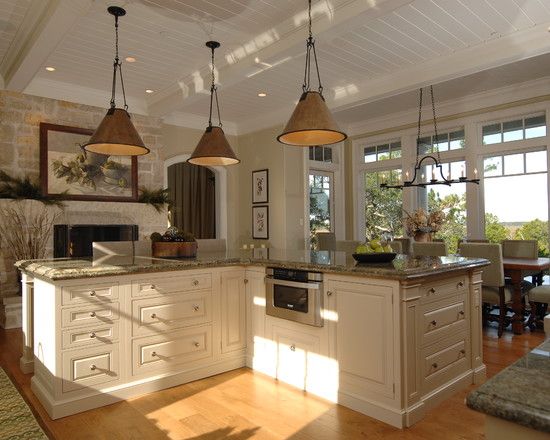 L-shaped Kitchen Islands Design, Pictures, Remodel, Decor and Ideas