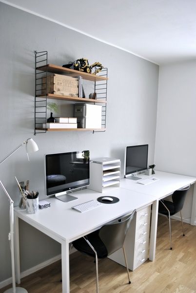 Hemma kontor med skrivbord för mac | Heminredning Kontor i 2019