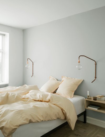 Sov gott i ett rofyllt minimalistiskt sovrum