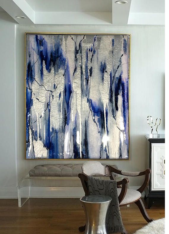 Sold-Acrylic Abstract Art, Abstract Painting, Resin Painting, Blue