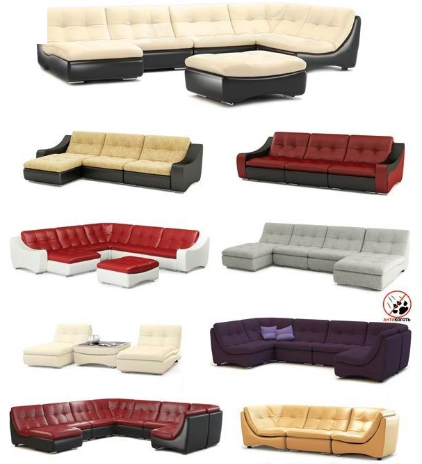 Vitryska soffor: möbler från Vitryssland - mjuk soffa