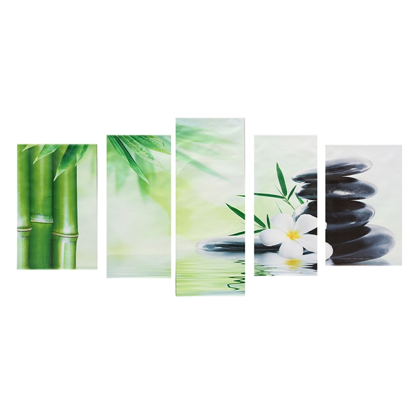 Ingen ram Grön Stor Modern Abstrakt Vägg Dekoration Konst Oljemålning  Canvas Set