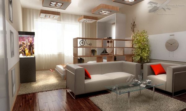 Häftiga idéer liten lägenhet Design: foto | dizainall.com
