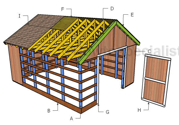 16x20 Pole Barn Roof Plans | HowToSpecialist - How to Build, Step by