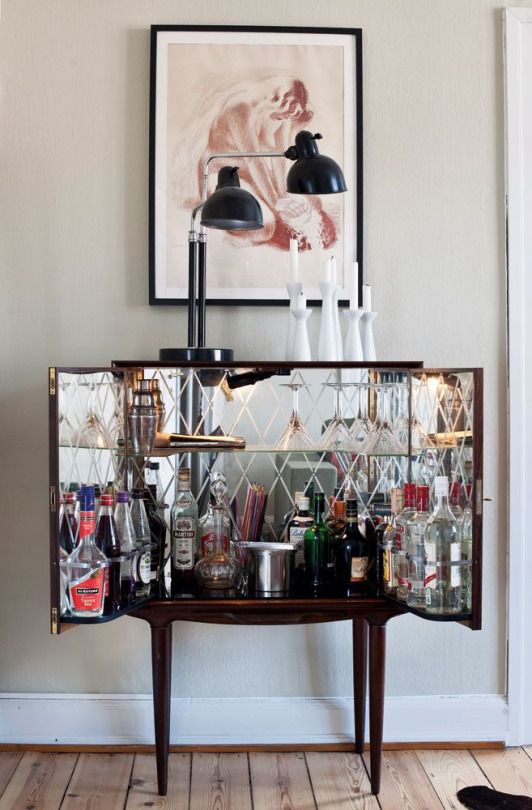 21 Beautifully Styled Home Bars ( That will make you Throw a Party