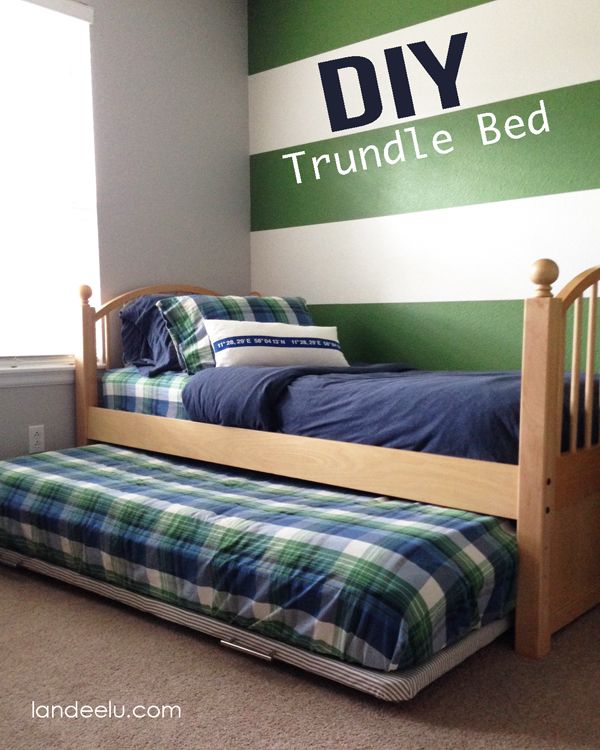 DIY Trundle Bed | All Time Favorite Crafts & DIY | Diy bed, Bed