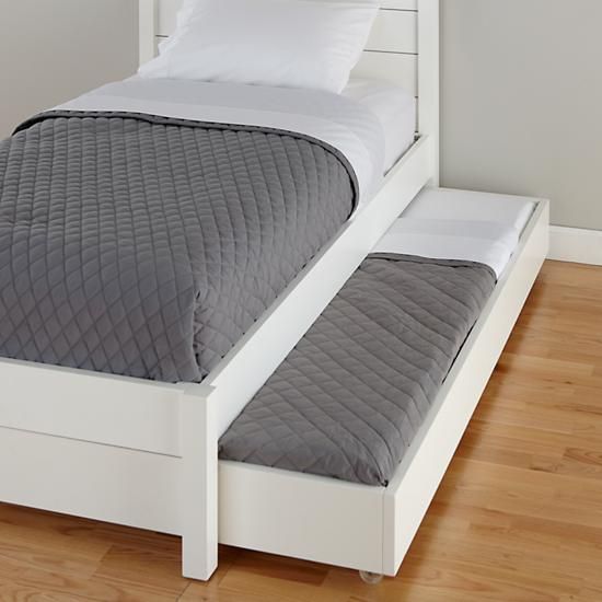Parke White Trundle Bed | Crate and Barrel | Pierrepont Street