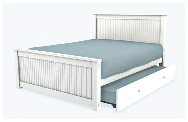 queen bed with trundle | d e c o r | Queen size trundle bed, Queen