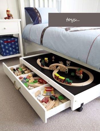 Smart lek- och förvaringslåda under säng för barn u2013 PANKPRAKTIKAN