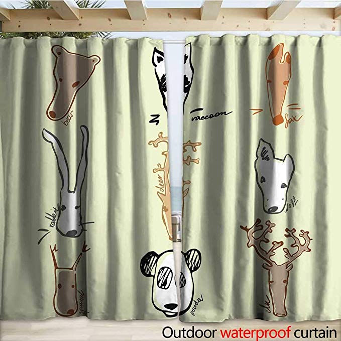 Amazon.com : Blackout Curtain Vector Smooth Abstract Waves Drapery