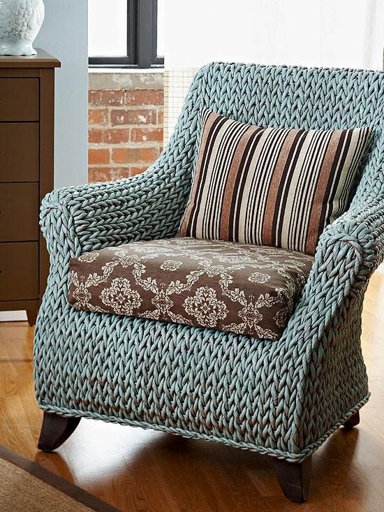Furniture Project: Revive a Wicker Chair | Strik | Diy patio, Puder
