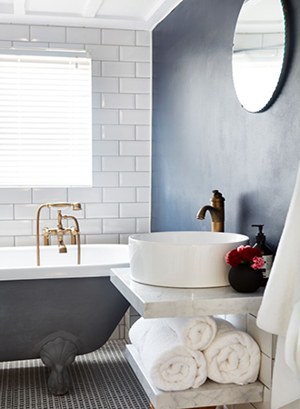 accent wall bathroom paint colors