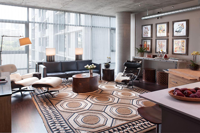 gold geometric living room rugs