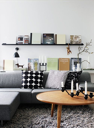 small living room furniture ideas floating shelf