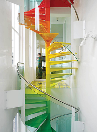 colorful staircase ideas