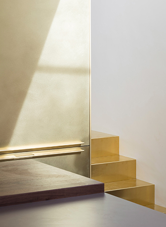gold staircase ideas