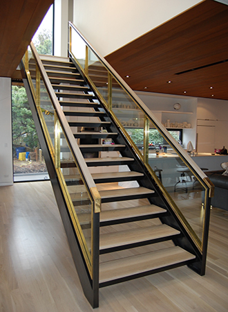glass railing staircase ideas
