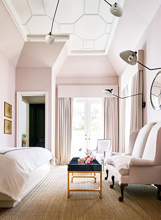 dusty pink bedroom colors