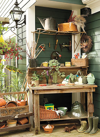potting station backyard ideas