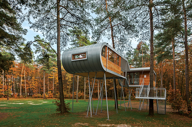modern treehouse backyard ideas