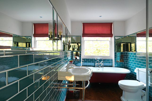 eclectic style bathroom design