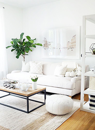 small living room furniture ideas tonal white