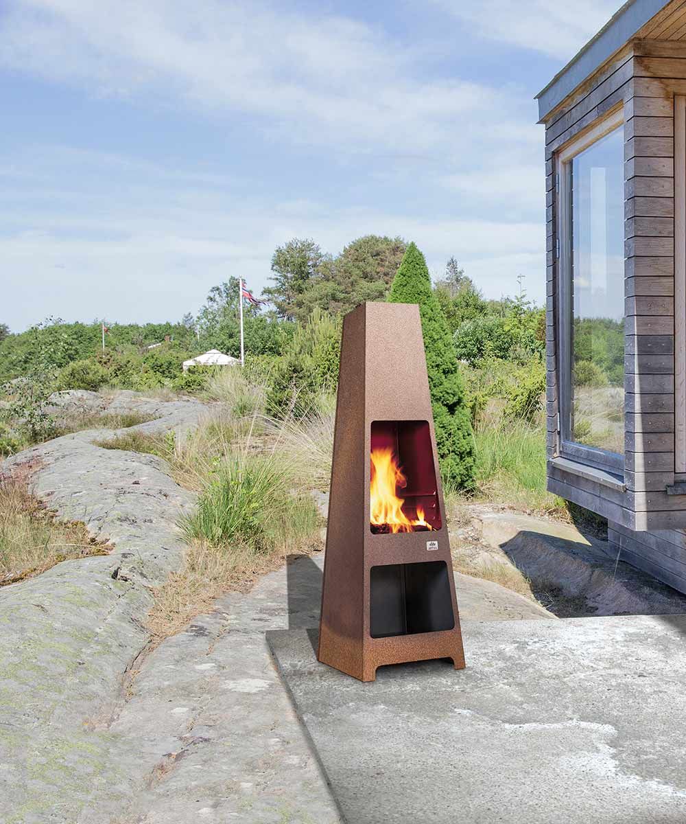 Moderna eldstäder för din trädgård